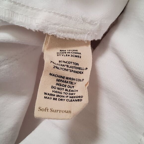 NWOT Soft Surroundings The Ultimate Pull On Ankle High Waist Leggings XS White - Picture 7 of 12